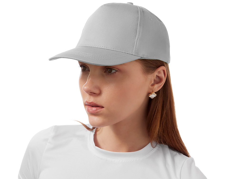 Бейсболка Мемфис 230 5-панельная, серая-2