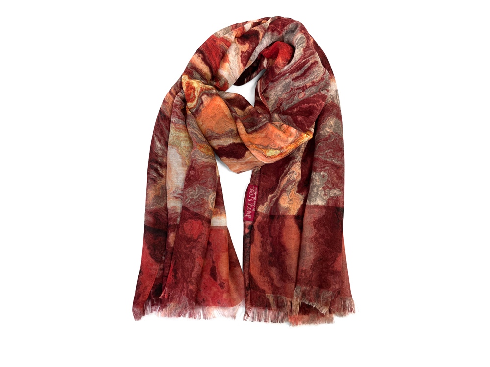 Мужской шарф Красный Оникс-2