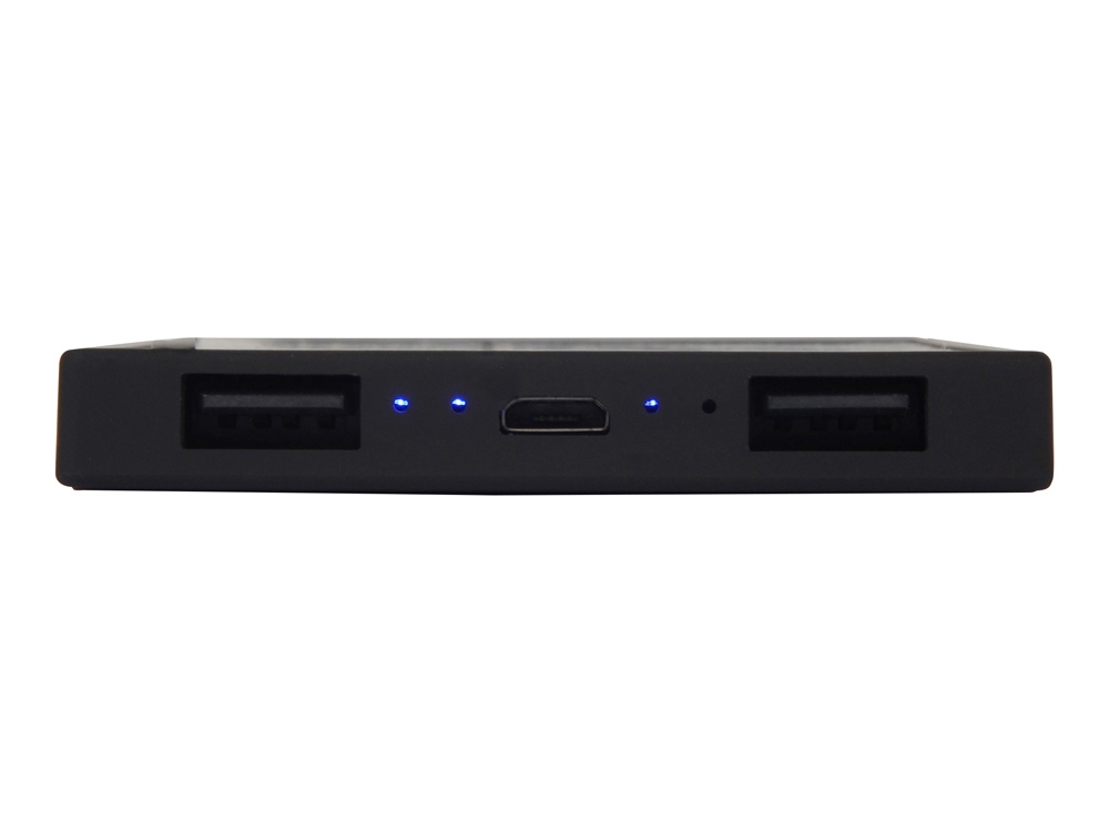 Портативное зарядное устройство Render с полноцветной, 5000 mAh, черный-5