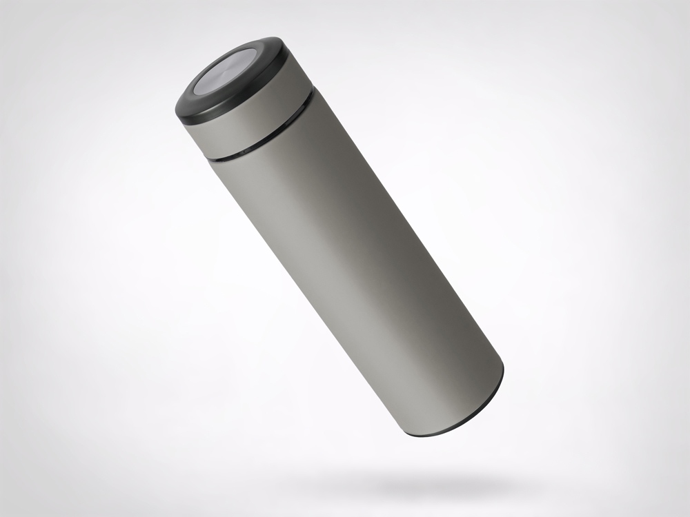 Вакуумный термос Vacuum Flask C1, soft touch, 420мл, серый-5