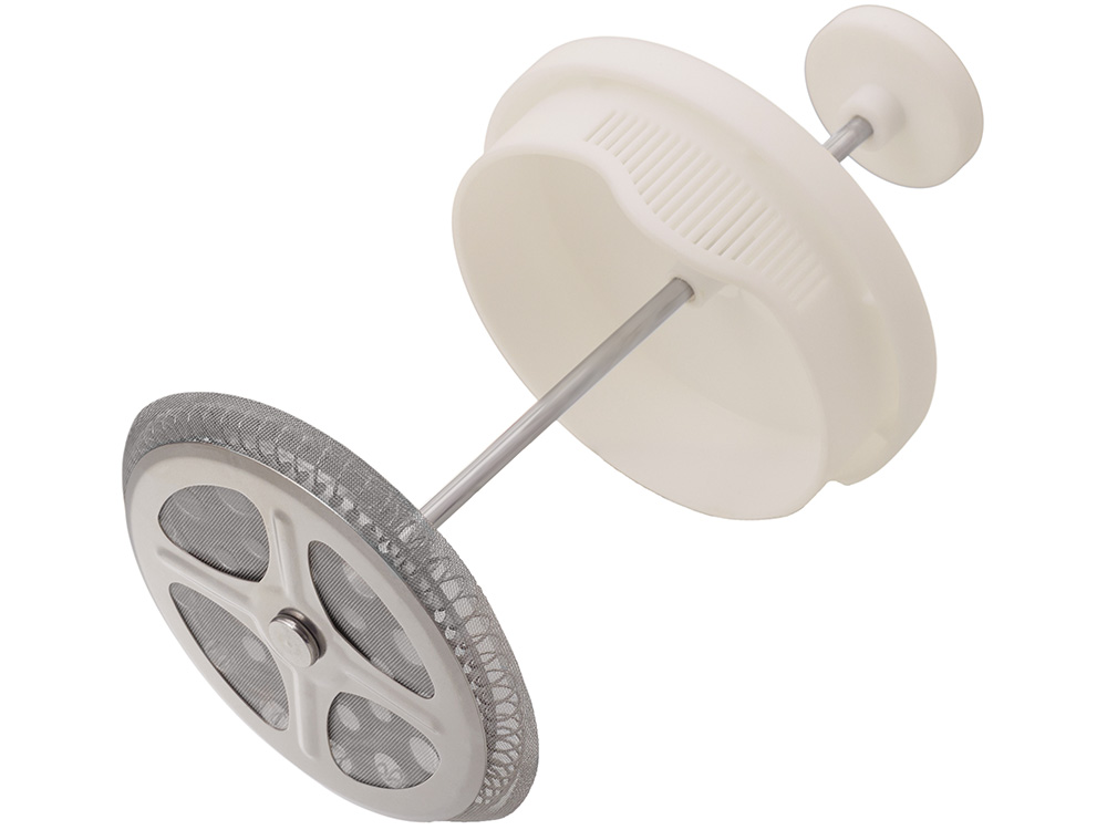 Пластиковый френч-пресс Intense, 600мл, белый-3