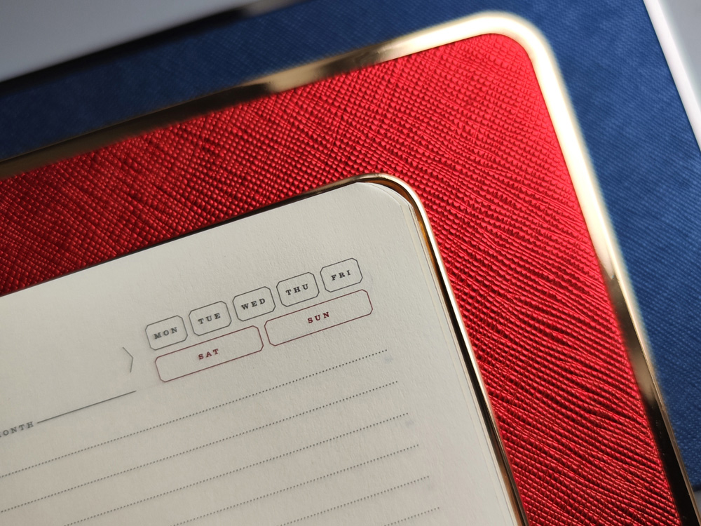 Ежедневник А5 недатированный Bridge, синий/серебристый-9