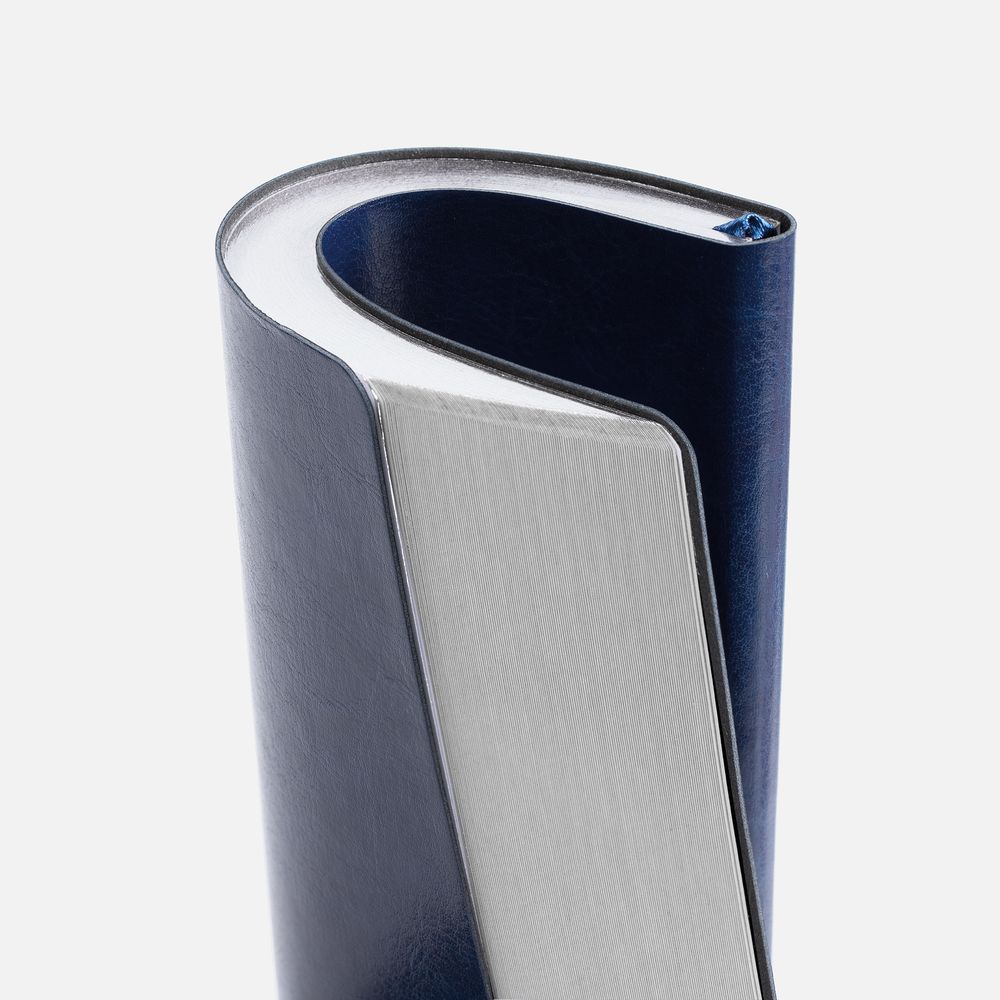 Ежедневник Nebraska Flex, недатированный, синий с серебром-3