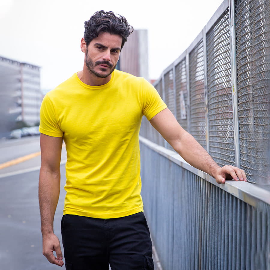 Футболка мужская CALIFORNIA MAN 150, желтый-6