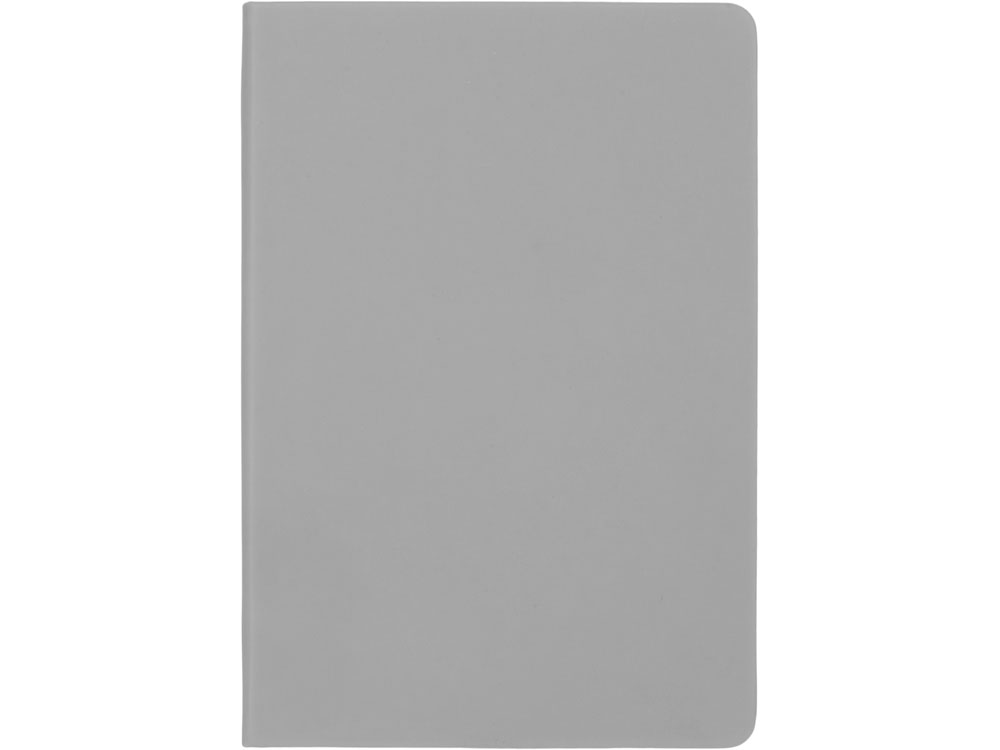 Бизнес-блокнот C2 софт-тач, твердая обложка, 128 листов, серый-1
