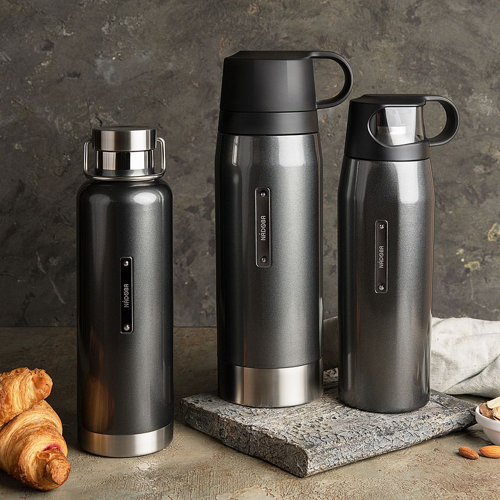 Термос Gven, темно-серый-1