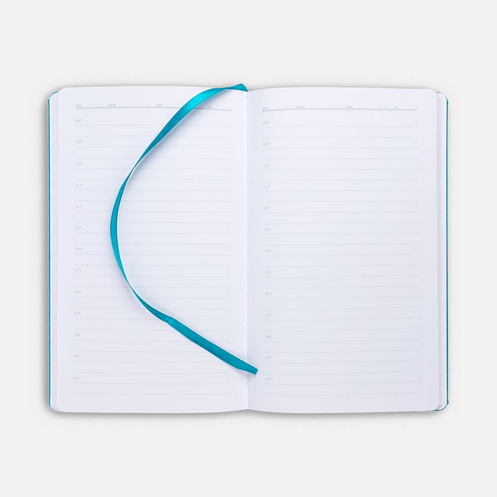 Ежедневник Nova Metal, недатированный, бирюзовый-3