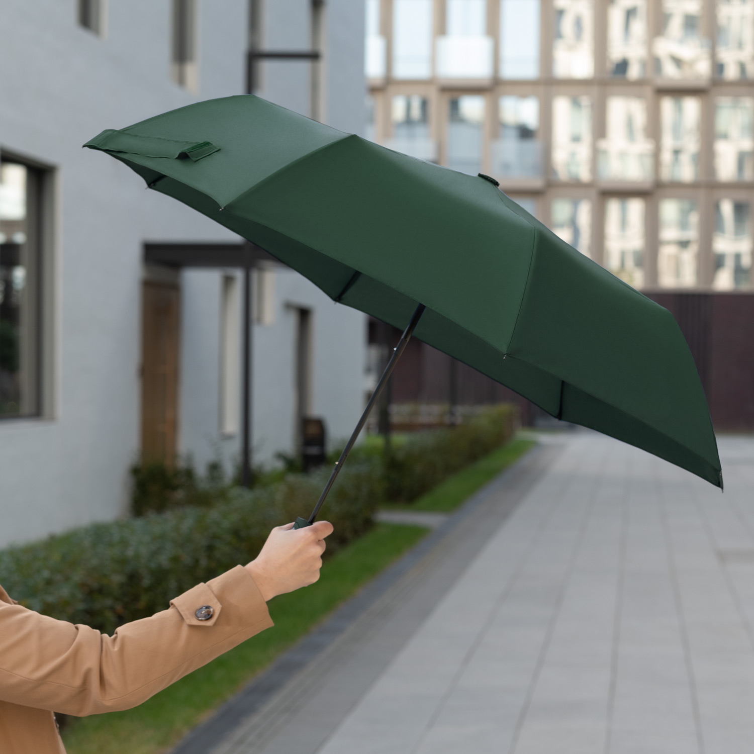 Зонт складной Atlanta, зеленый-8