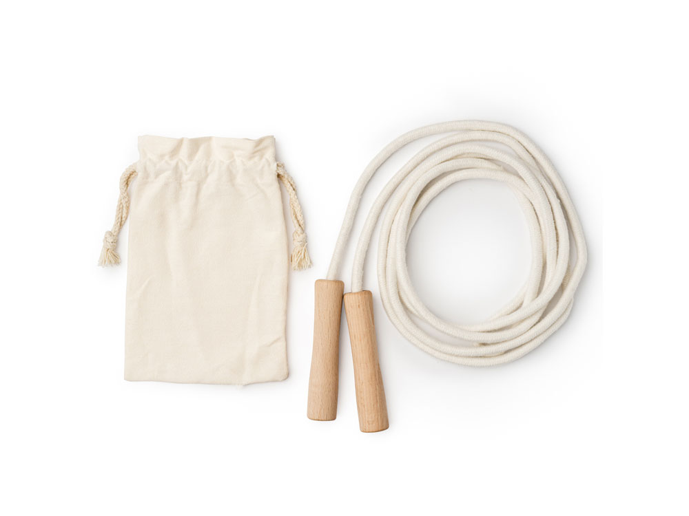 Скакалка REGINA из хлопка, бежевый-3