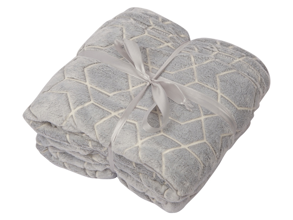 Светящийся в темноте плед Lattice серый-4