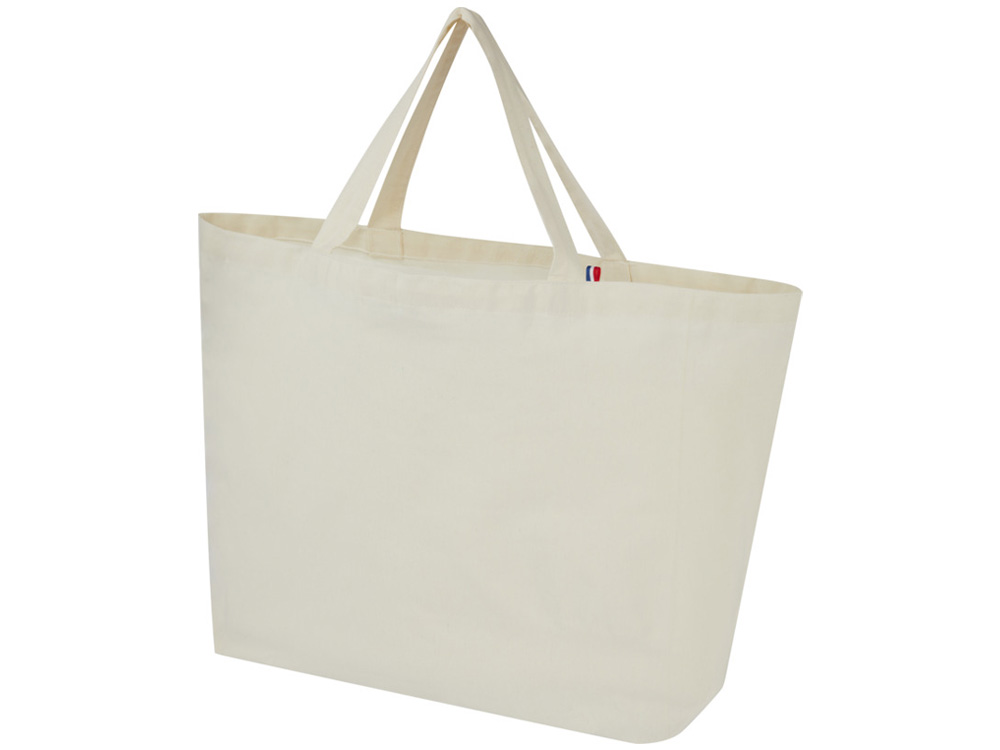 Переработанная эко-сумка Cannes плотностью 200 г/м2 вторичной переработки - Натуральный-0