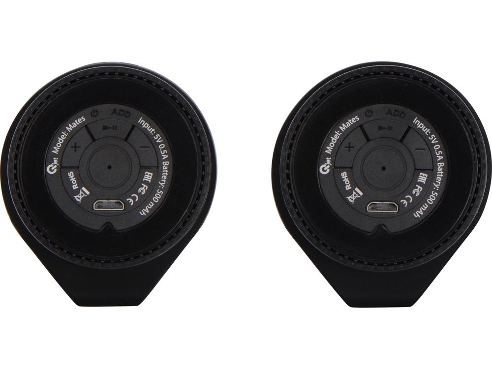 Портативные парные колонки Qjet TWS Mates с синими кольцами-2