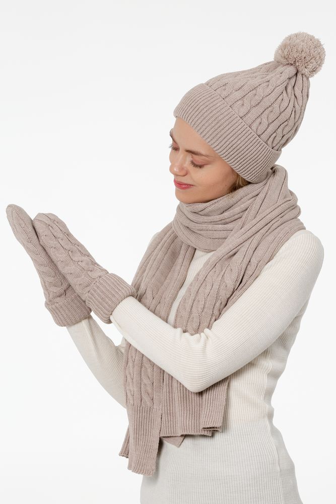 Шапка Heat Trick, бежевый меланж-3