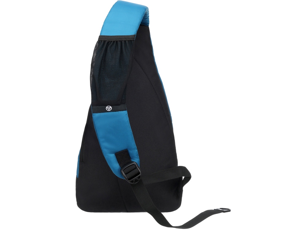 Рюкзак TORBER с одним плечевым ремнем, черный/синий, полиэстер/добби, 25x15x45 см, 7 л-2