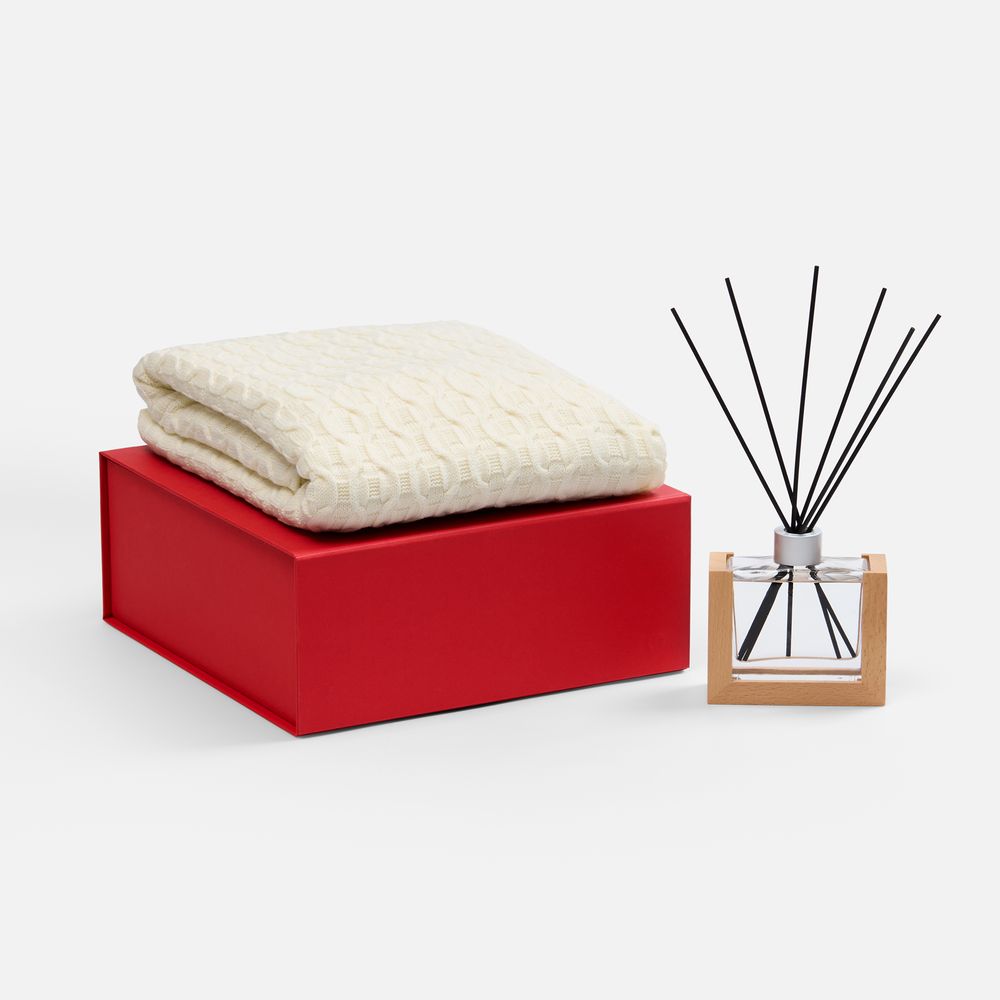 Коробка складная Quadra Fold, красная-2