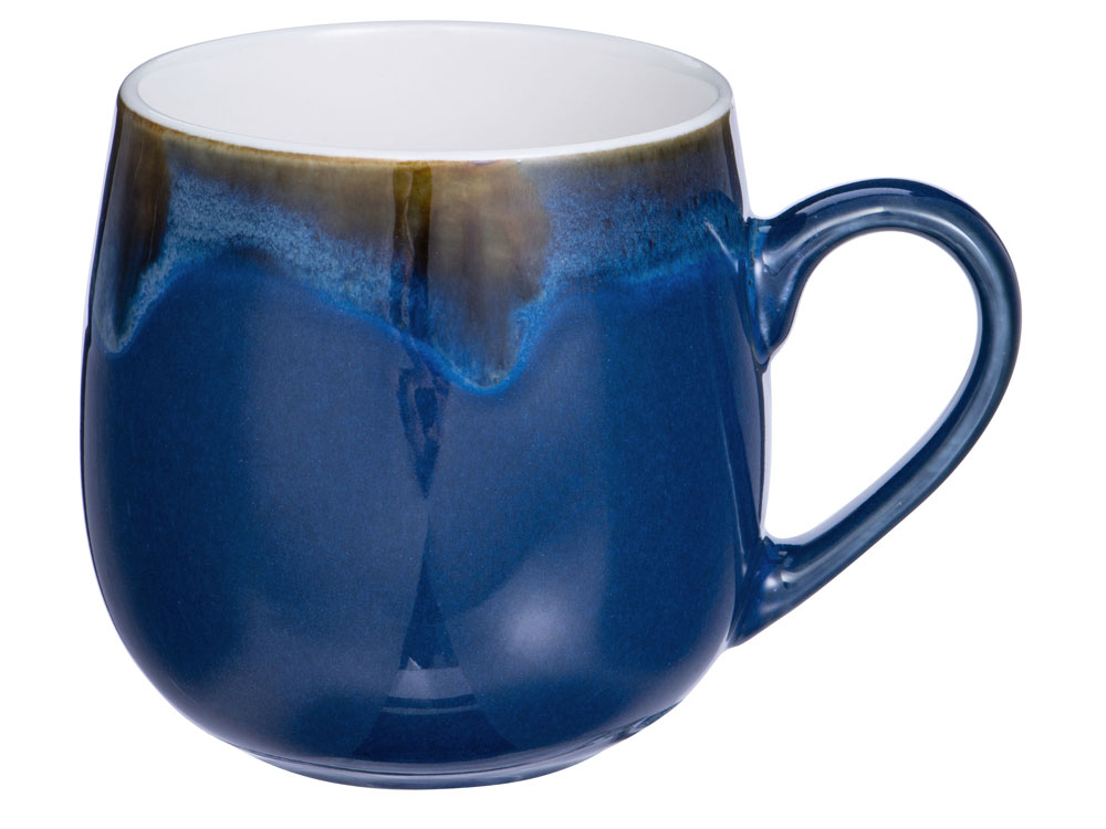 Кружка с вулканическим эффектом по краю Etna, 440 мл, синий-1