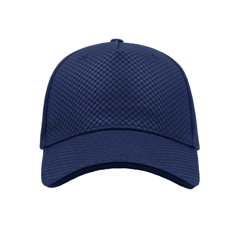 Бейсболка GEAR, 5 клиньев, застежка на липучке, темно-синий-3