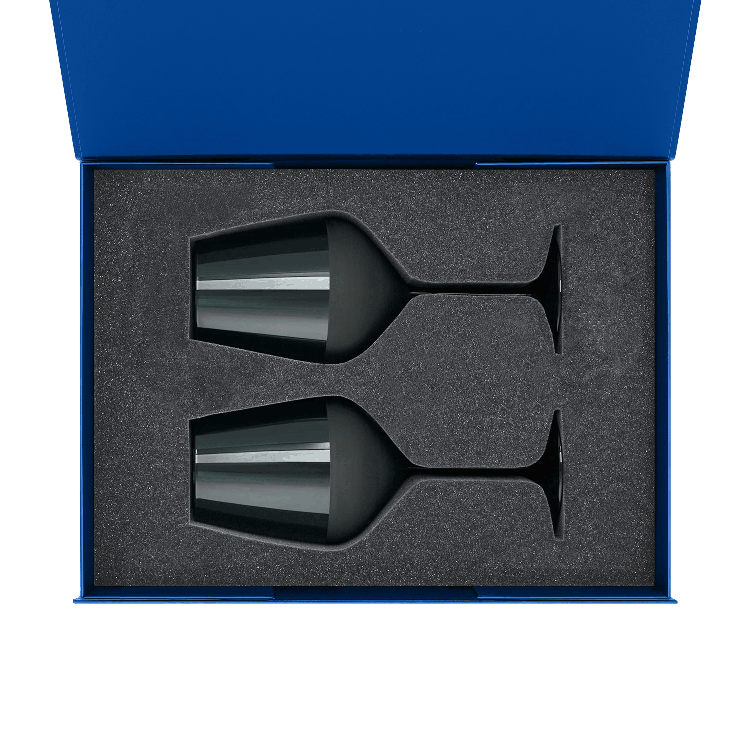 Подарочный набор 2 бокала для вина Эмеральд (Emerald) в синей коробке-1