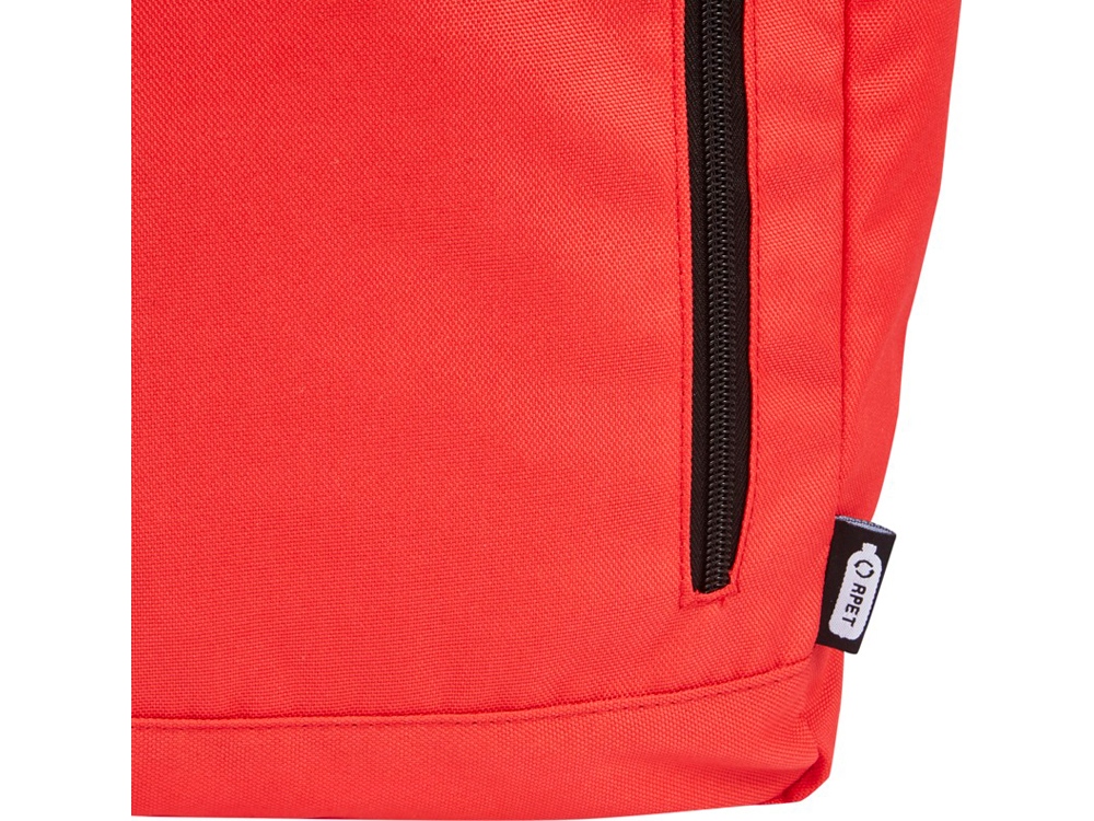 Рюкзак Byron 15,6 объемом 18 л со скручиваемым верхом, изготовленный из переработанного ПЭТ по стандарту GRS, красный-4
