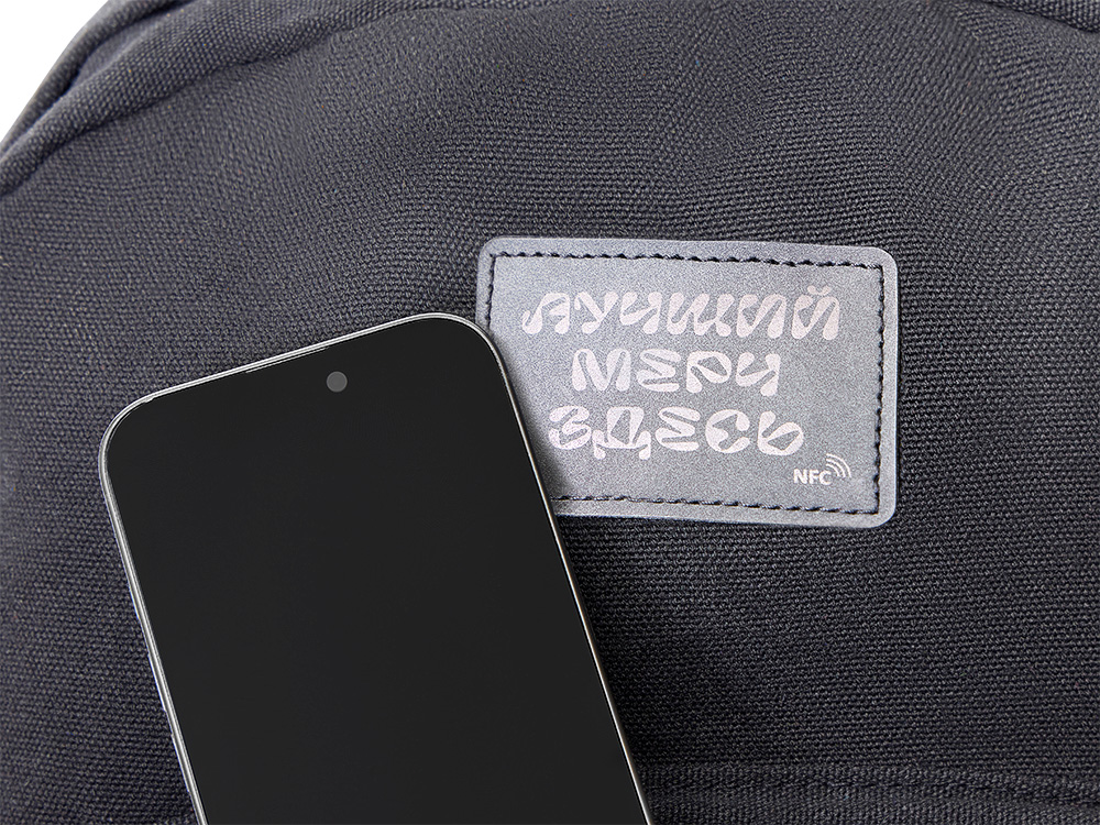 Рюкзак Shammy для ноутбука 15, черный, NFC патч-2
