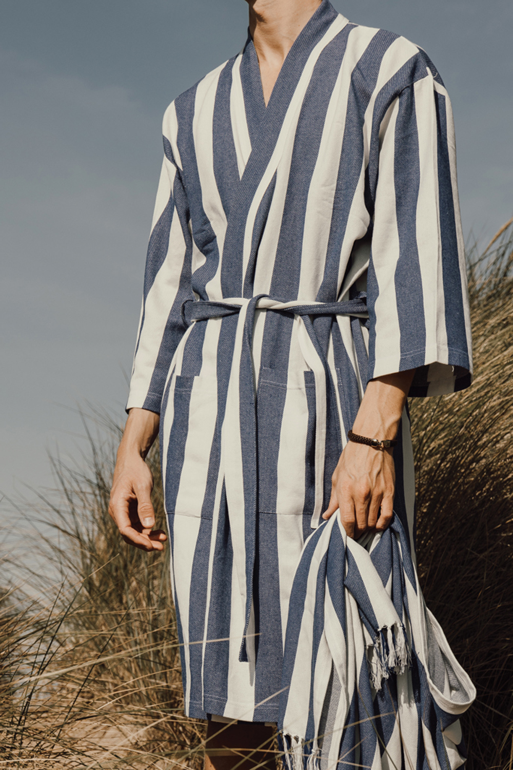 Полотенце для хаммама VINGA Ornos из переработанного хлопка GRS, 80х180 см-4