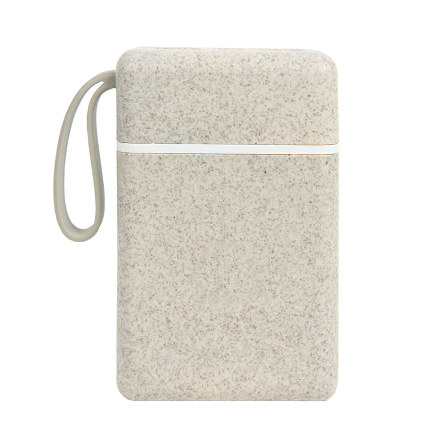 Универсальный аккумулятор WHEAT POWER 10, 10000 mAh, пластик с пшеничным волокном, натуральный-3