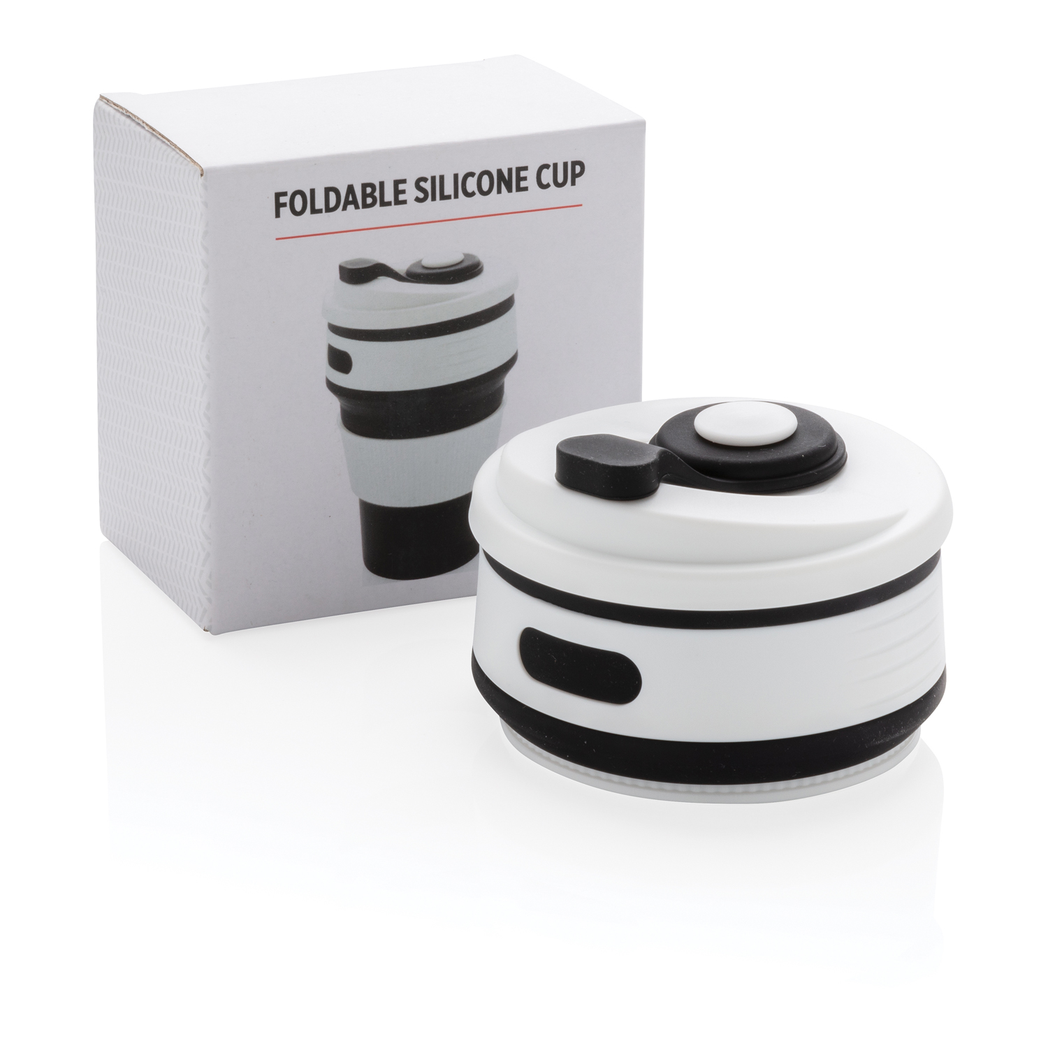 Складная силиконовая термокружка-1