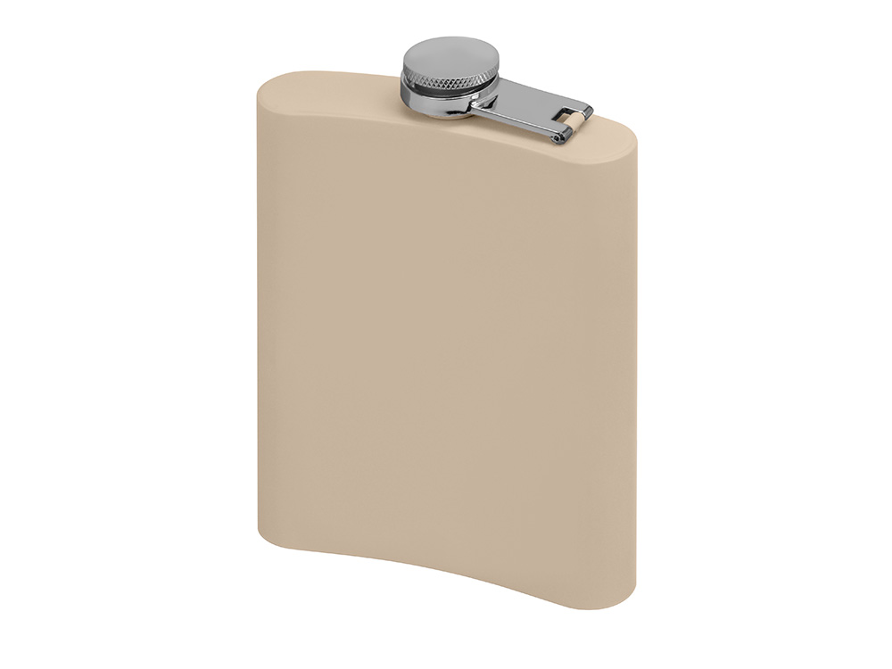 Фляжка 240 мл Remarque soft touch, 304 сталь, бежевый-2