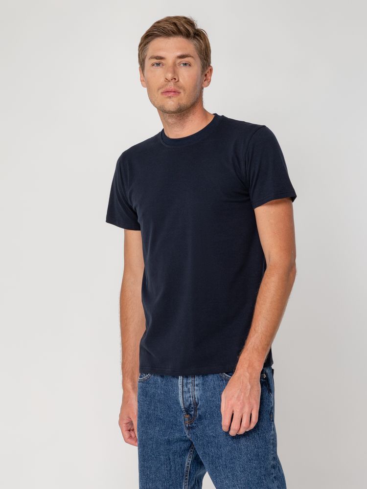 Футболка мужская T-bolka Stretch, темно-синяя-4