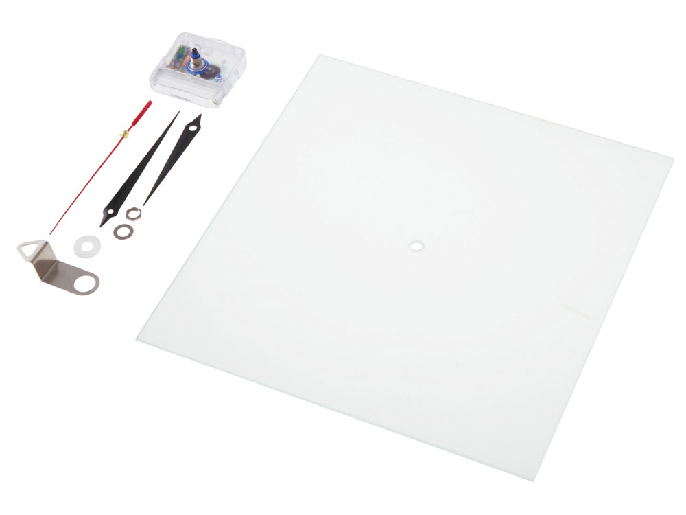 Часы настенные квадратные из стекла 28х28 см Nile-5