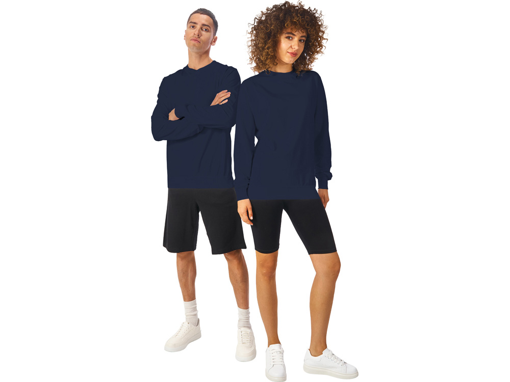 Свитшот Warsaw 220гр, унисекс, темно-синий-5