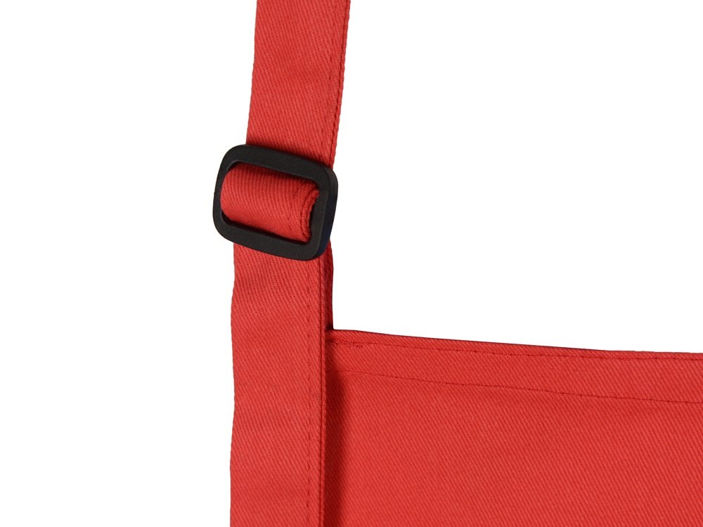 Хлопковый фартук 180gsm, красный-4