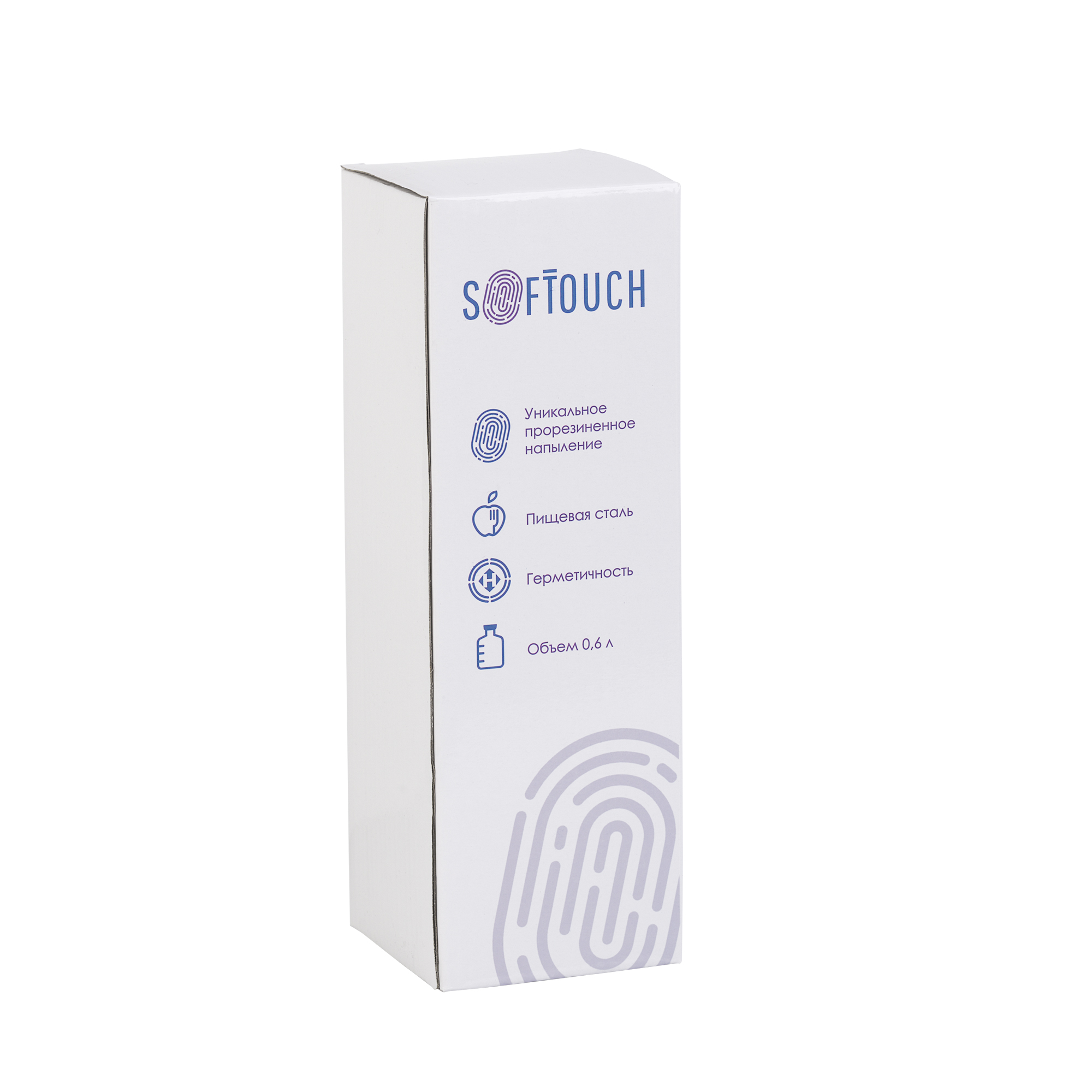 Бутылка для воды "Индиана" 600 мл, покрытие soft touch-3