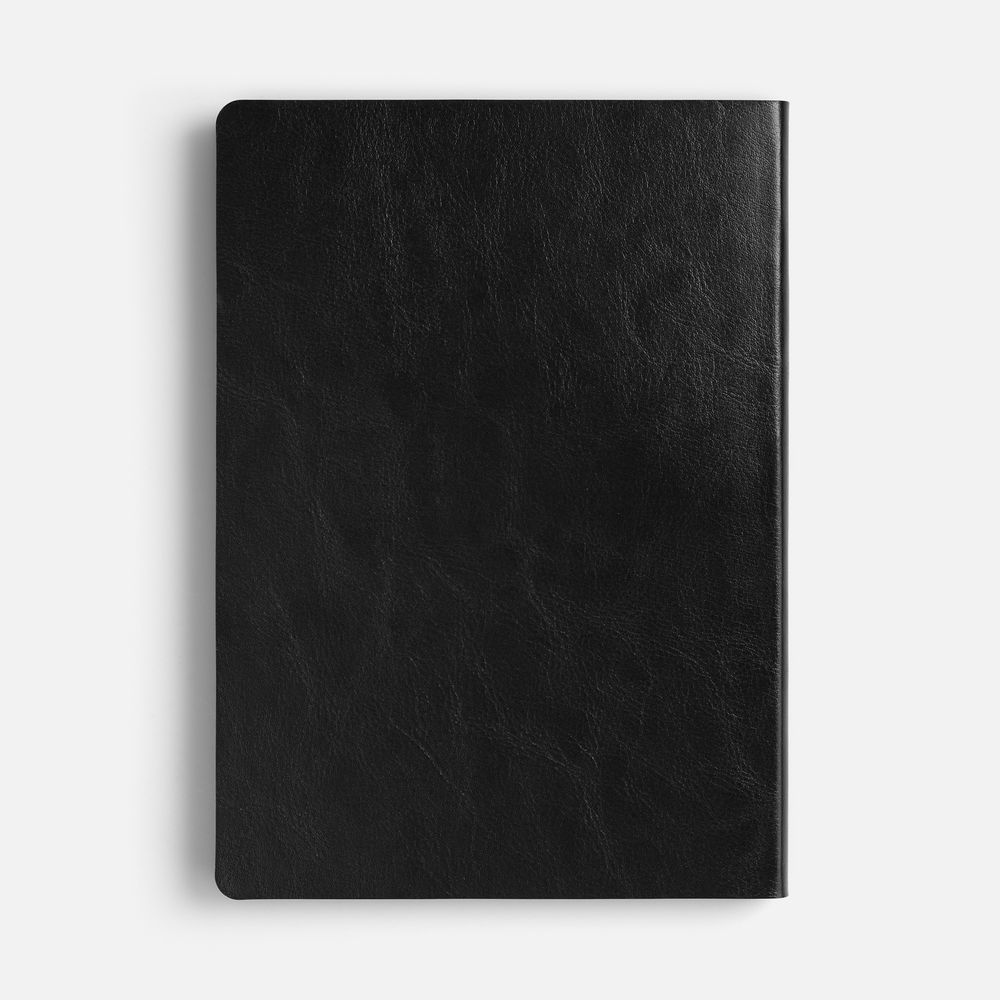 Ежедневник Doppio, недатированный, черный с красным-3