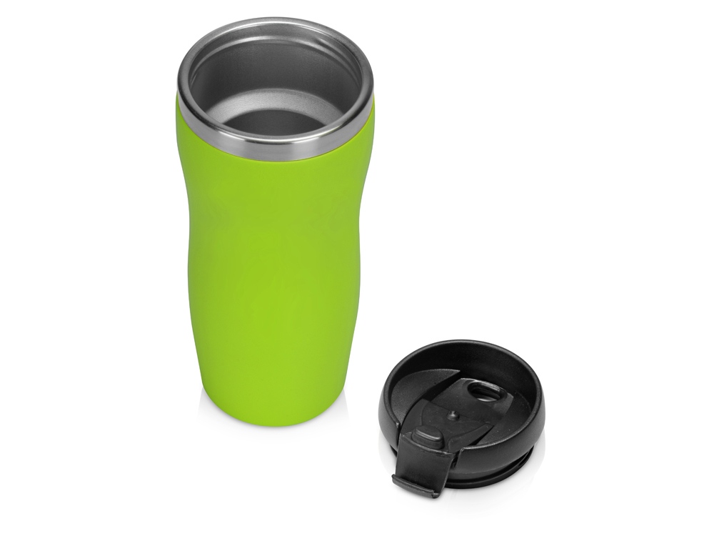 Термокружка Mony Steel 350 мл, soft touch, зеленое яблоко-1