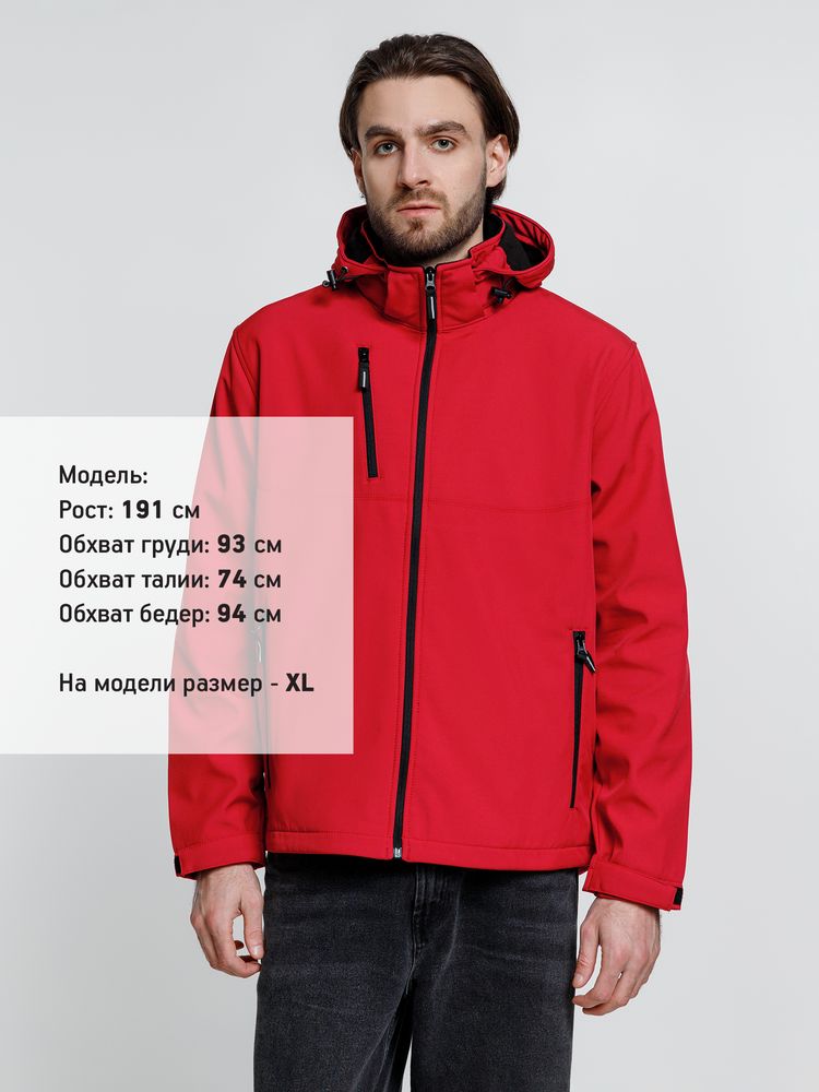 Куртка софтшелл мужская Zagreb, красная-2