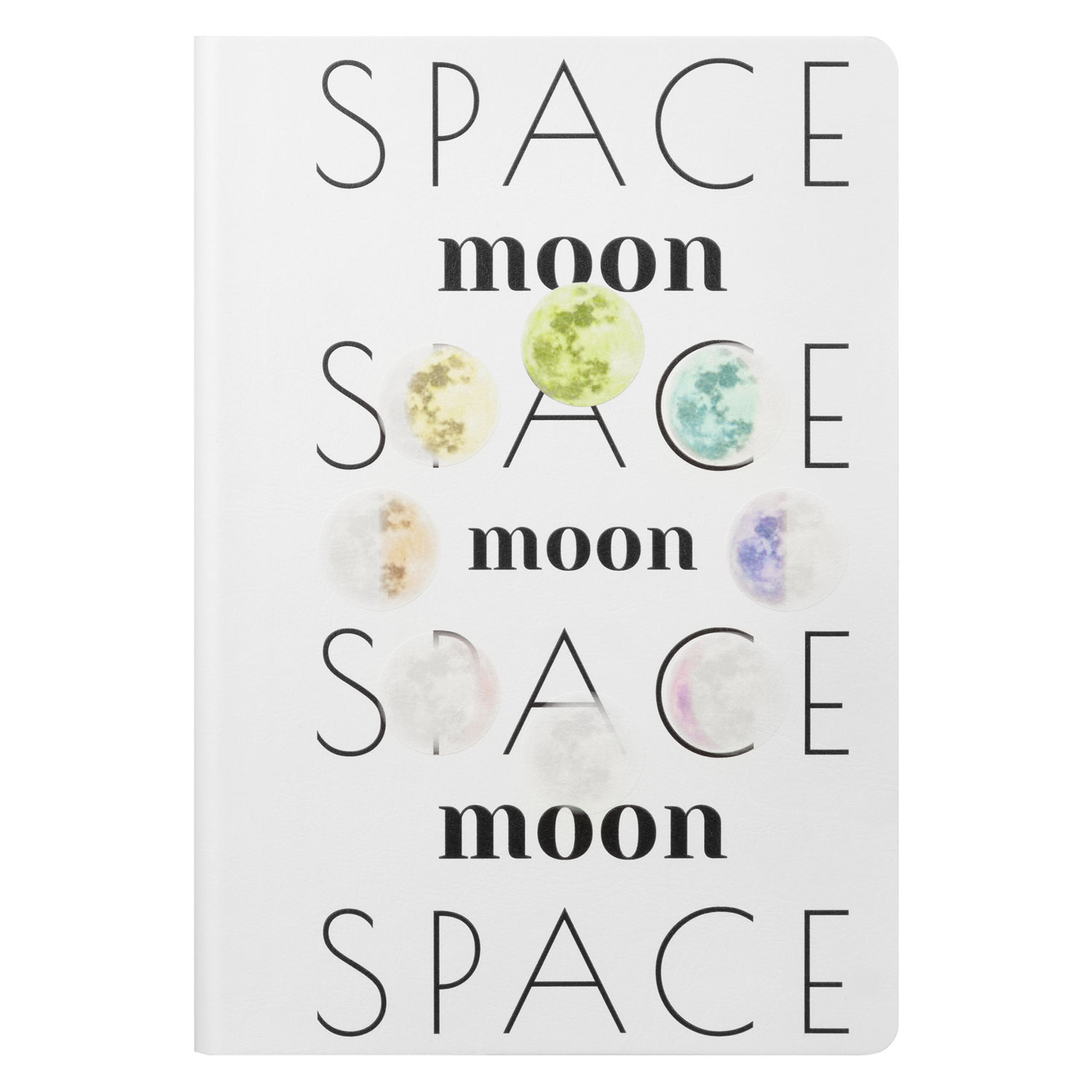 Ежедневник Galaxy недатированный, гибкая обложка, срез голограф. фольга, белый-11