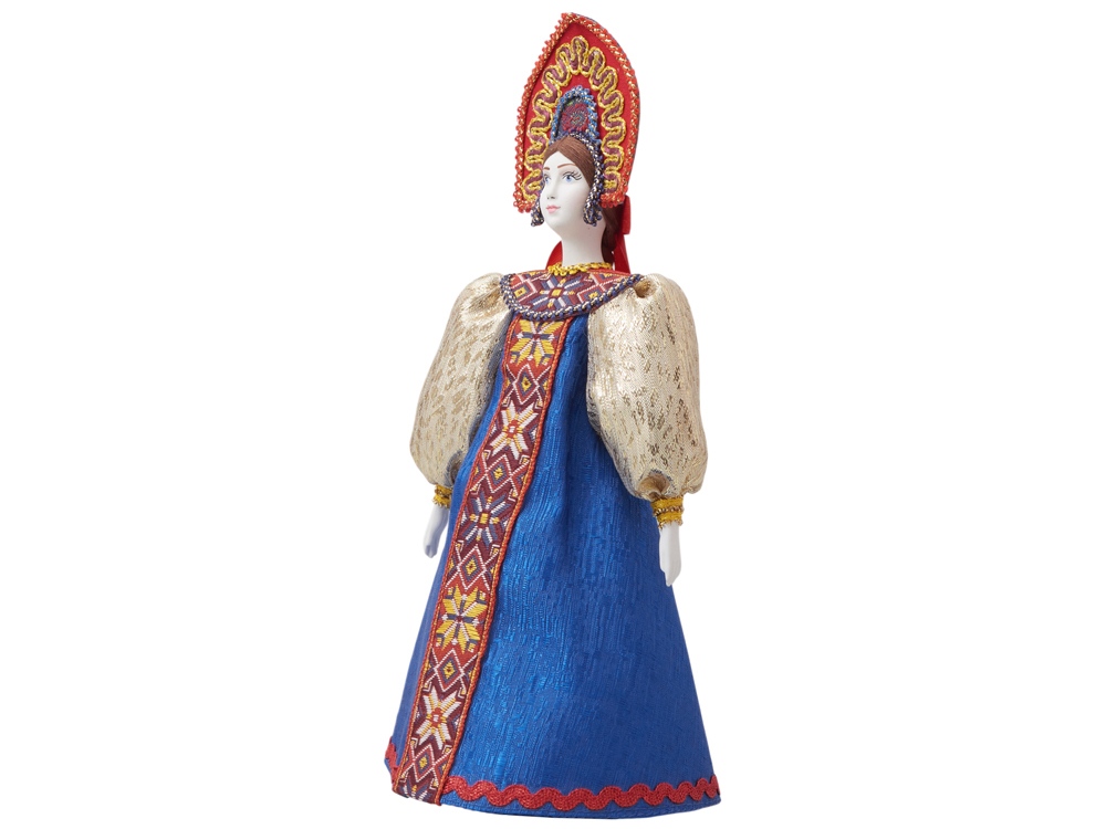 Подарочный набор: кукла фарфоровая, крем-мед, красный-15