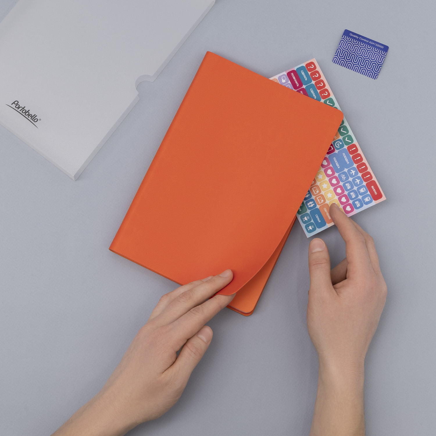 Ежедневник Latte NEW недатированный, оранжевый/оранжевый-10