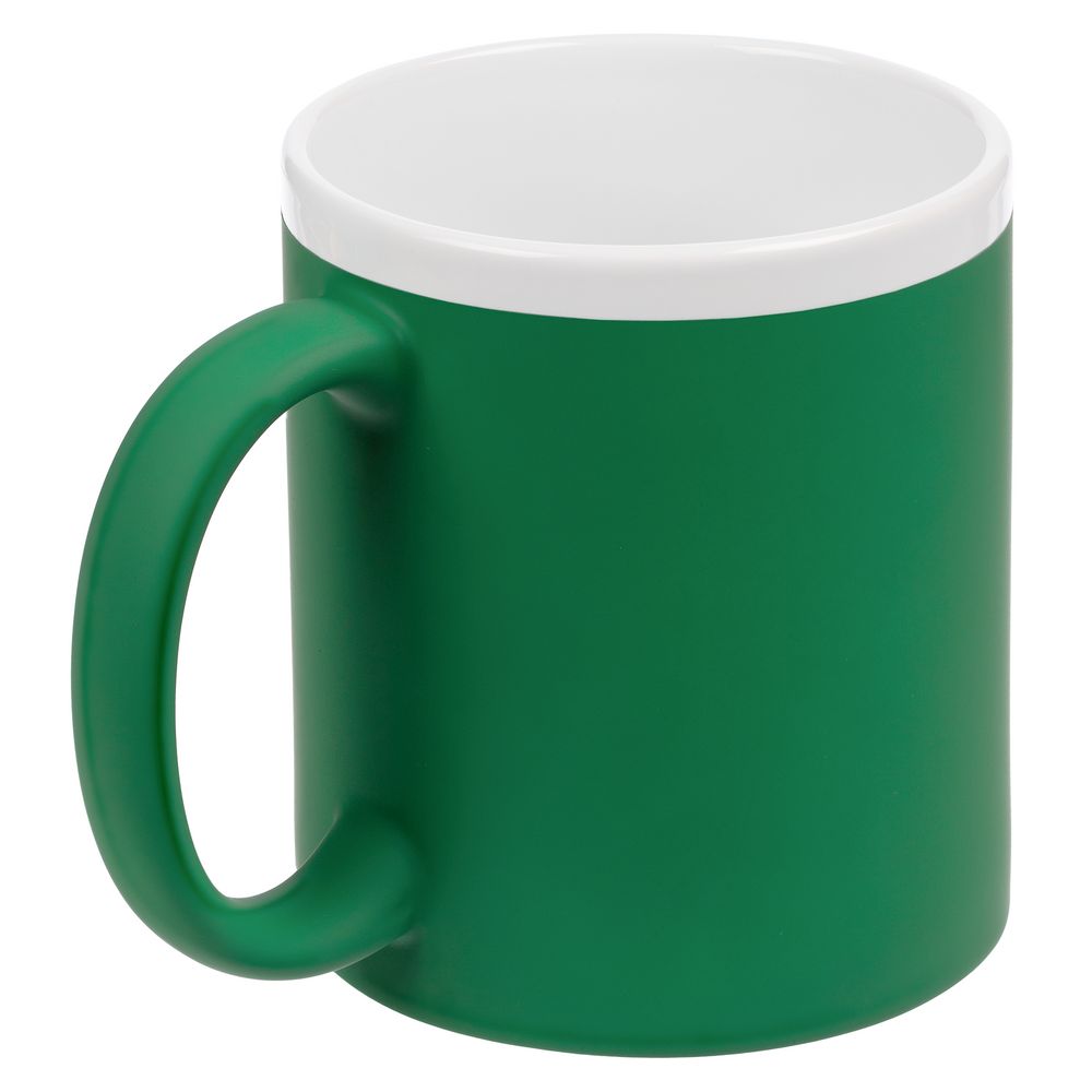 Кружка StopSpot с покрытием софт-тач, зеленая-1