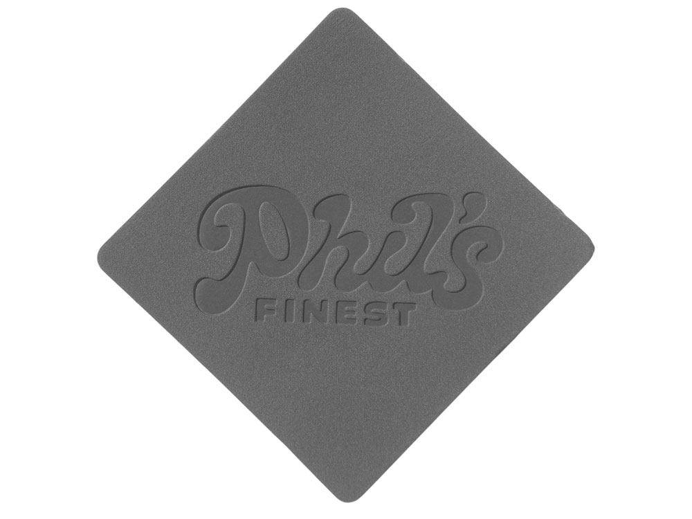 ПАТЧ РОМБ nubuk (серый) 7,6 х 7,6 см-2