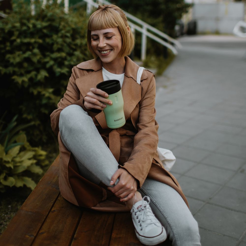 Термостакан Tumbler 350, вакуумный, зеленый-5