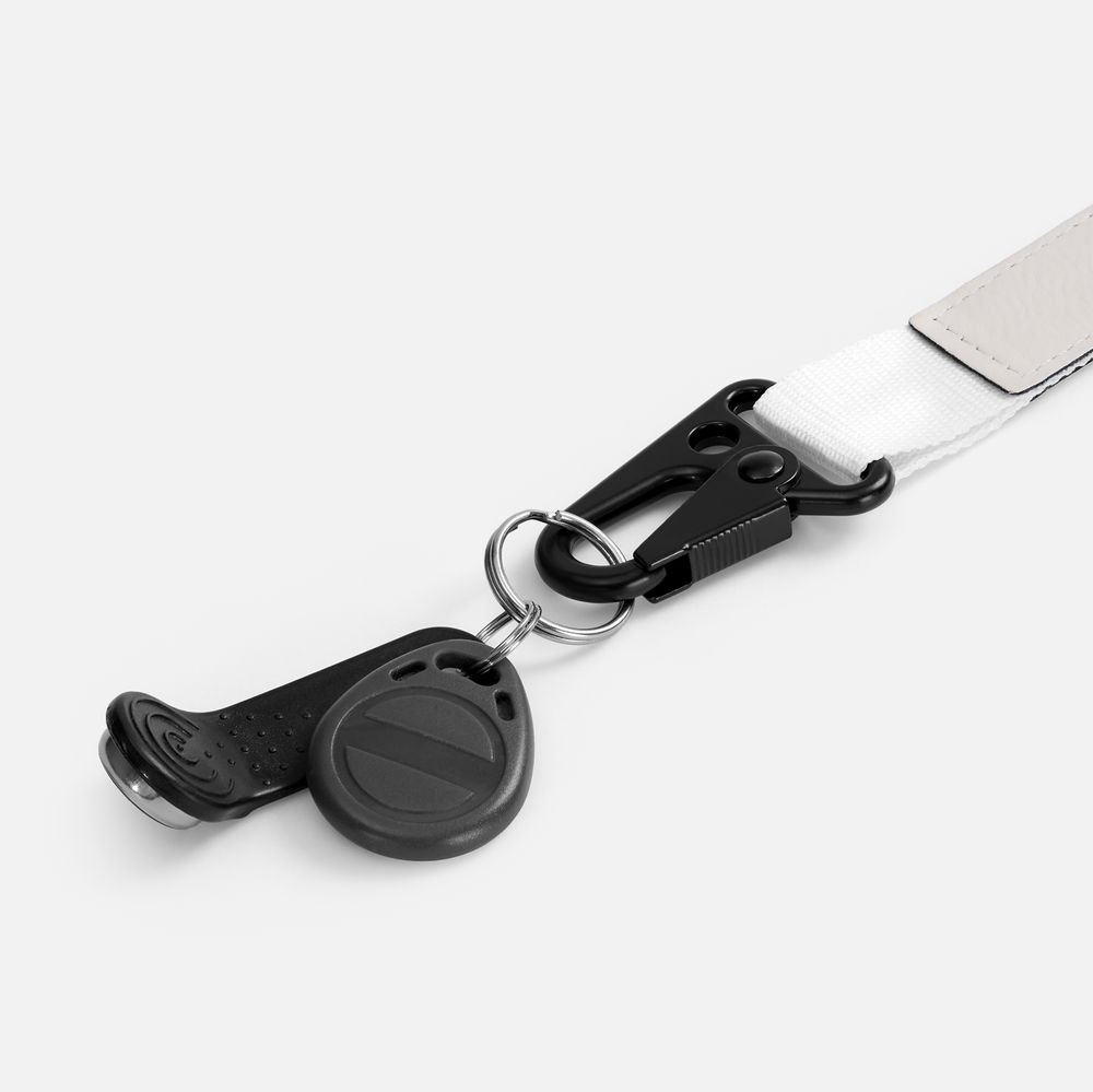 Брелок с карабином Manlig, белый-4