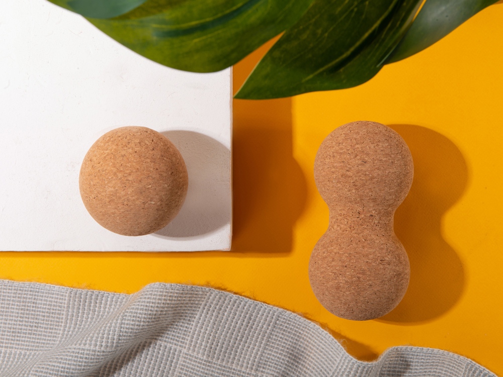 Массажный мяч двойной для МФР Corbell, 8х16 см-4