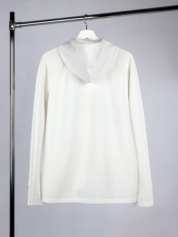 Куртка с капюшоном унисекс Begi, молочно-белая-2