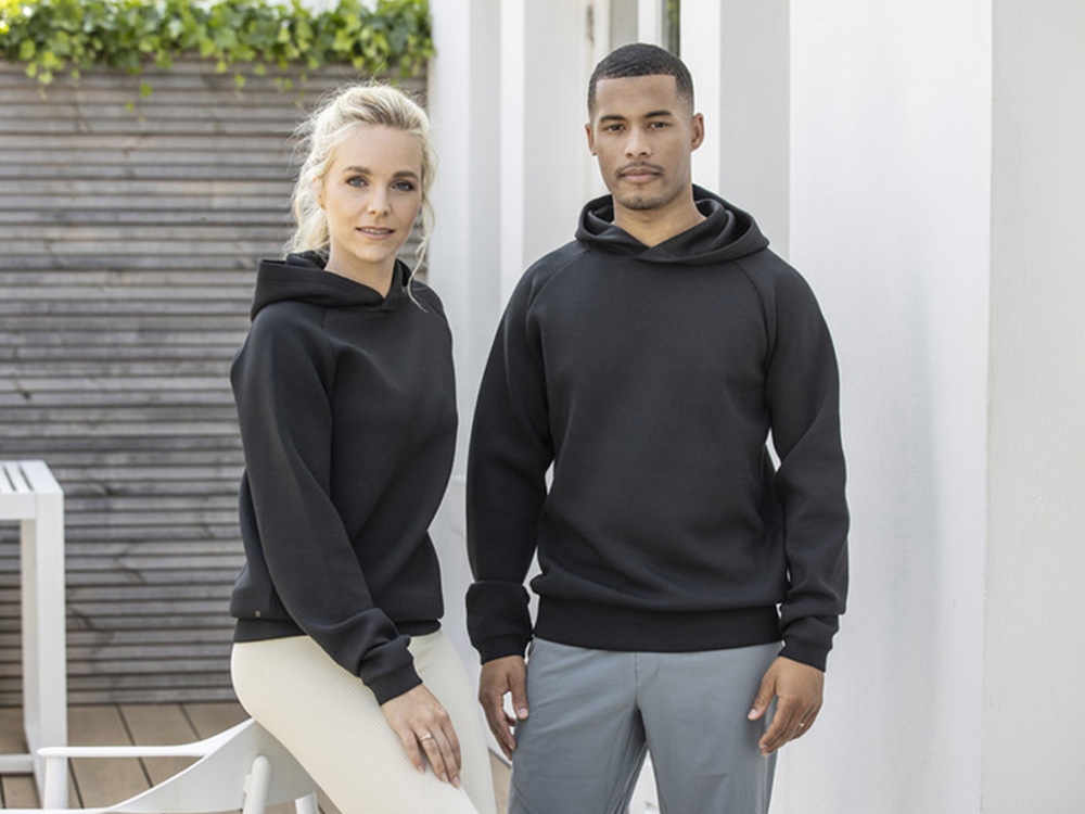 Danali унисекс интерлок спортивная толстовка - Сплошной черный-3