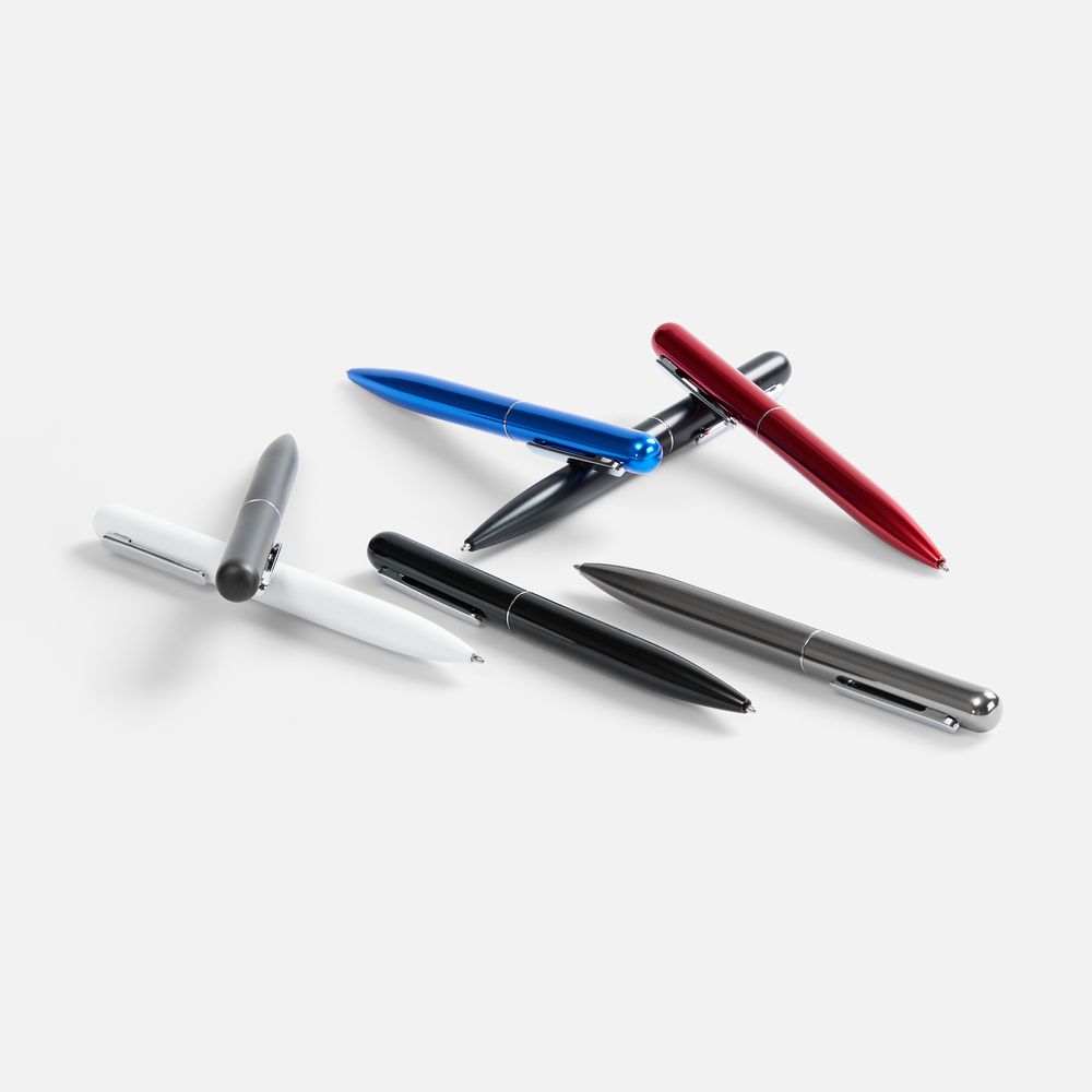 Ручка шариковая Scribo, матовая серая-2