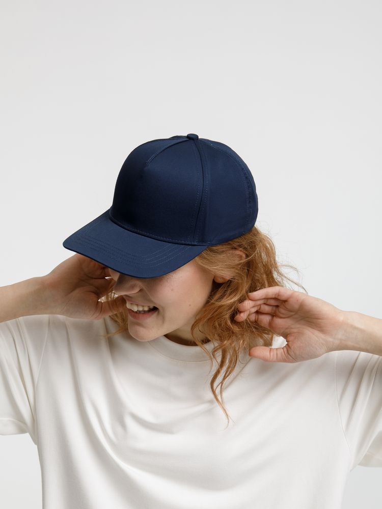 Бейсболка Seguro, темно-синяя-5