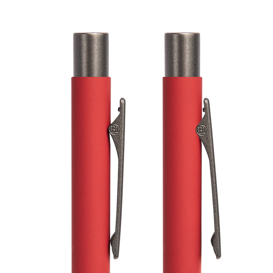 Ручка шариковая FACTOR, красный, серый-3