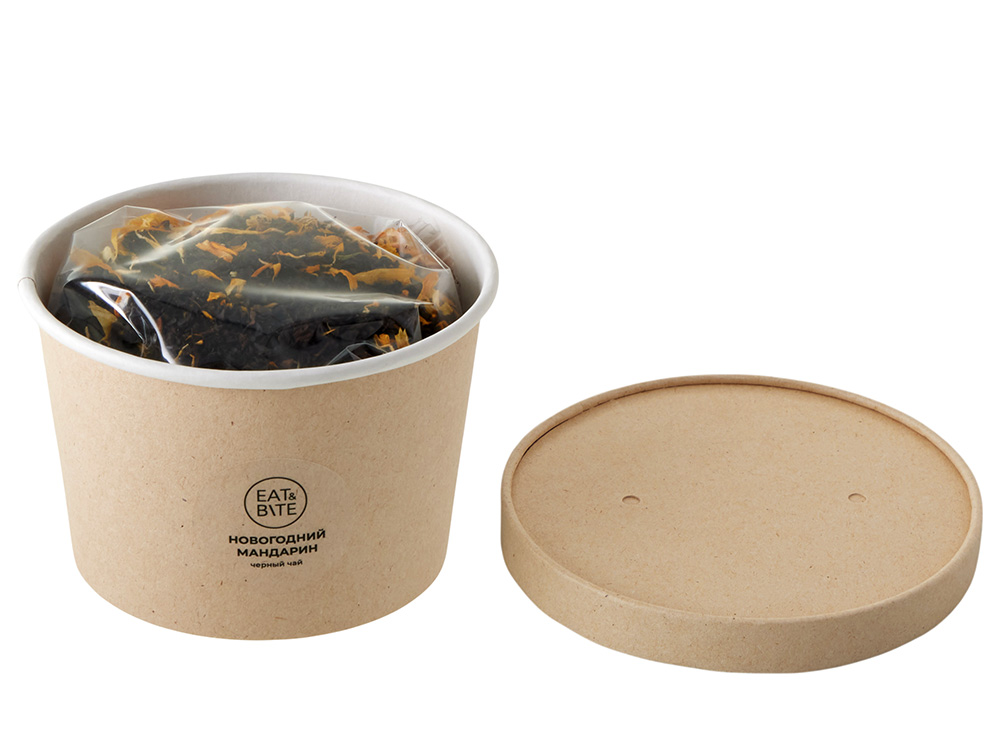Чай черный Новогодний мандарин в картонном стаканчике, 50 гр.-2